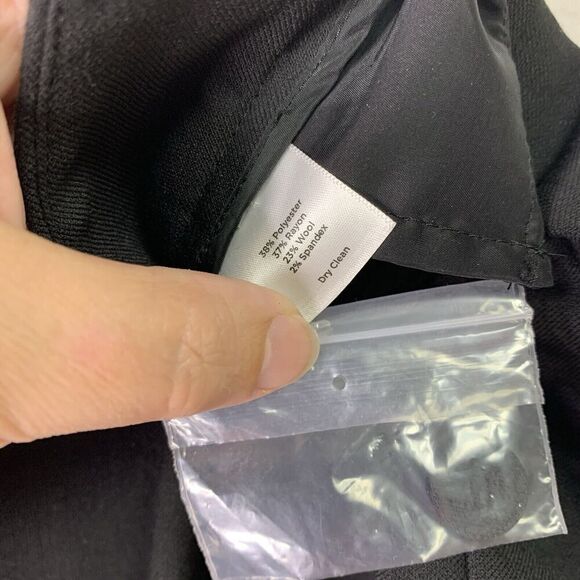 Talbots Heritage Pleated Slim Straight Dress Pant Womens Size 16P Black NWT $109 - Picture 7 of 9